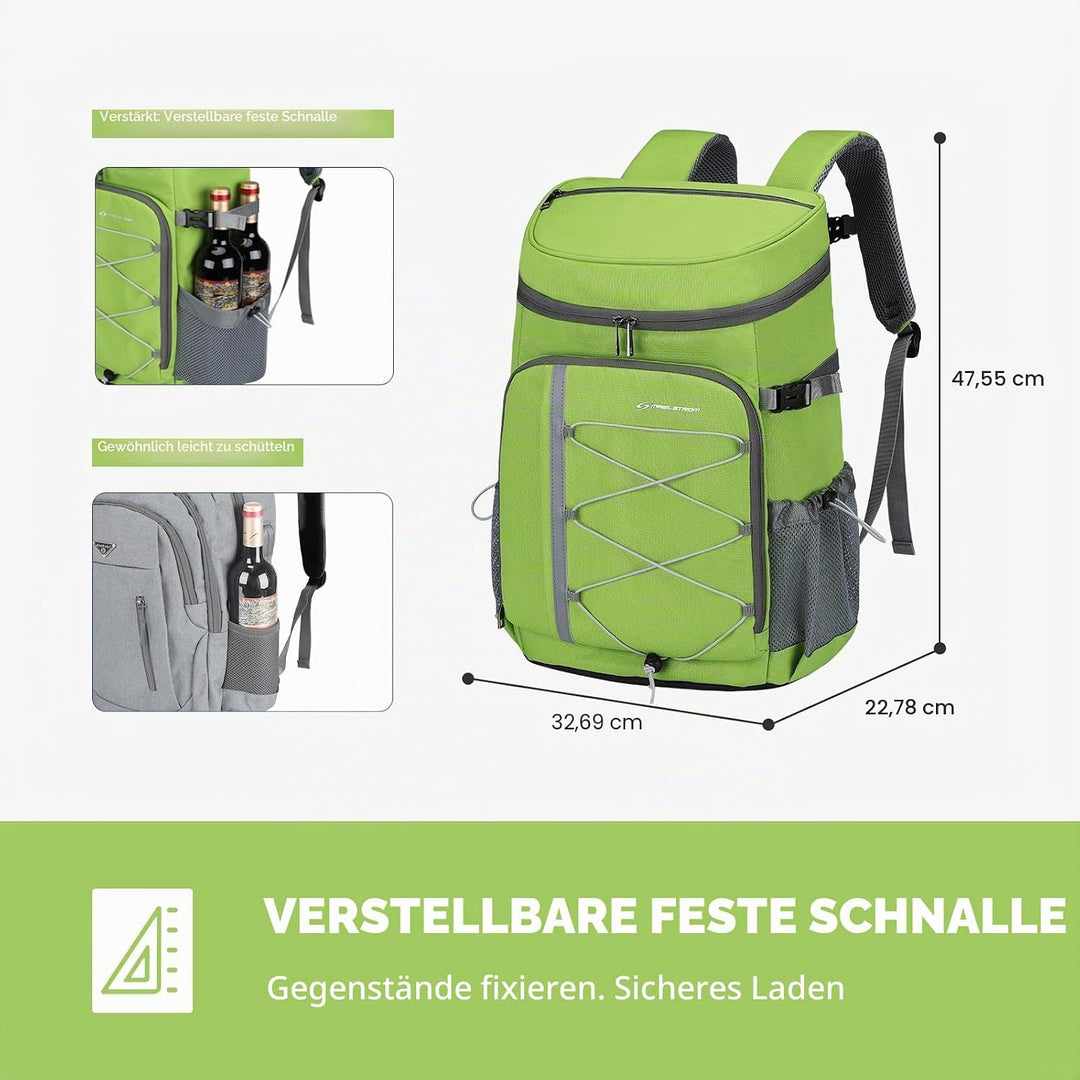 Maelstrom Kühlrucksack, 35 Dosen, auslaufsicher, isoliert, weiche Kühltasche, Camping-Kühler, Strand
