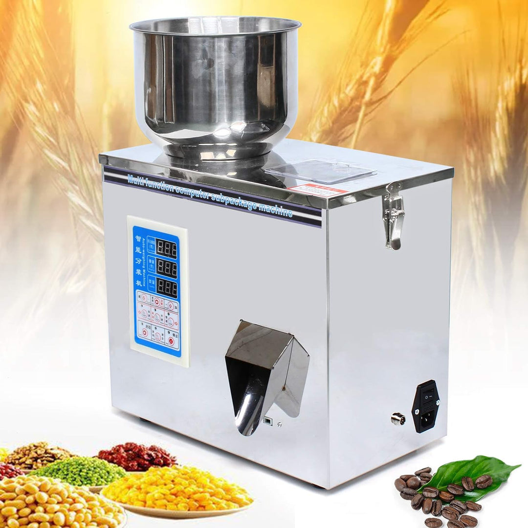 PUDLOR Pulver Granulat Abfüllmaschine, 1-50g Wiegen Filler Abfüllmaschine LCD Automatische Befüllung