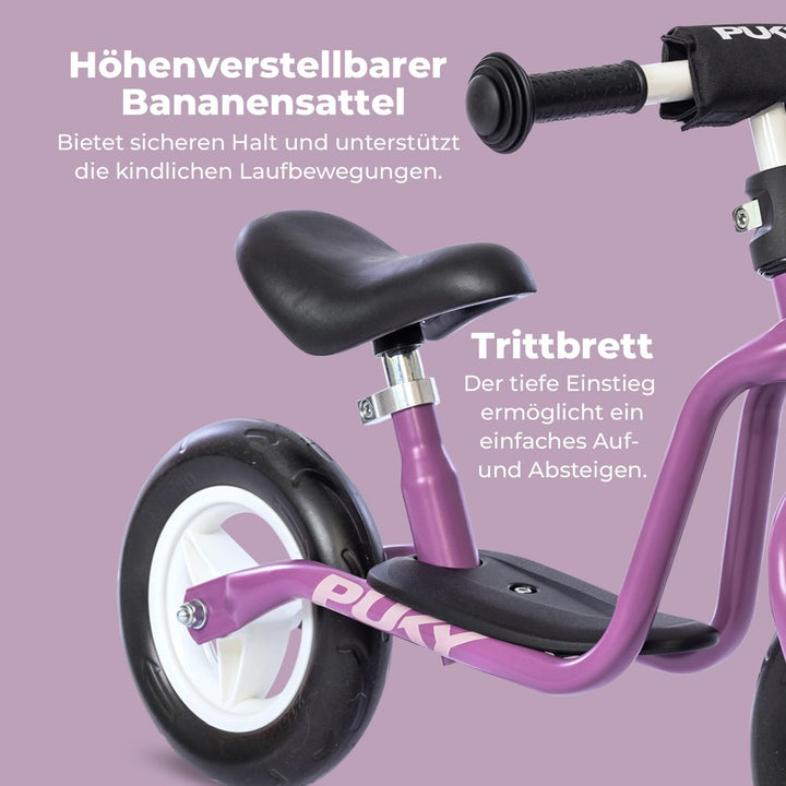 PUKY LR M | Laufrad ab 2 Jahre | sicheres, stylisches Laufrad | Lenker &amp; Sattel höhenverstellbar | m