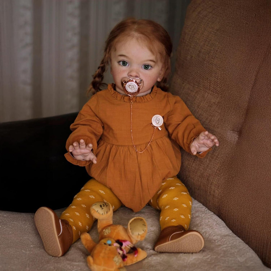 Zero pam Grosse Grösse Reborn Baby Mädchen-65CM Reborn Puppen Lebensecht, Babypuppe Wie Echtes, Sili