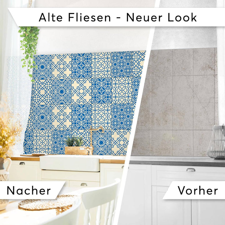 CREATISTO Klebefliesen Stickerfliesen Fliesenfolie - Hochwertige Sticker Aufkleber für Wandfliesen I