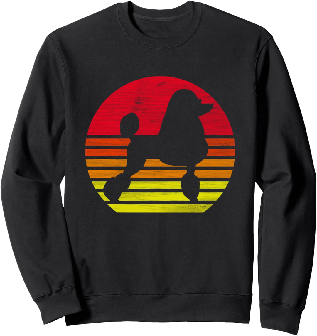 Retro Pudel Silhouette Sweatshirt