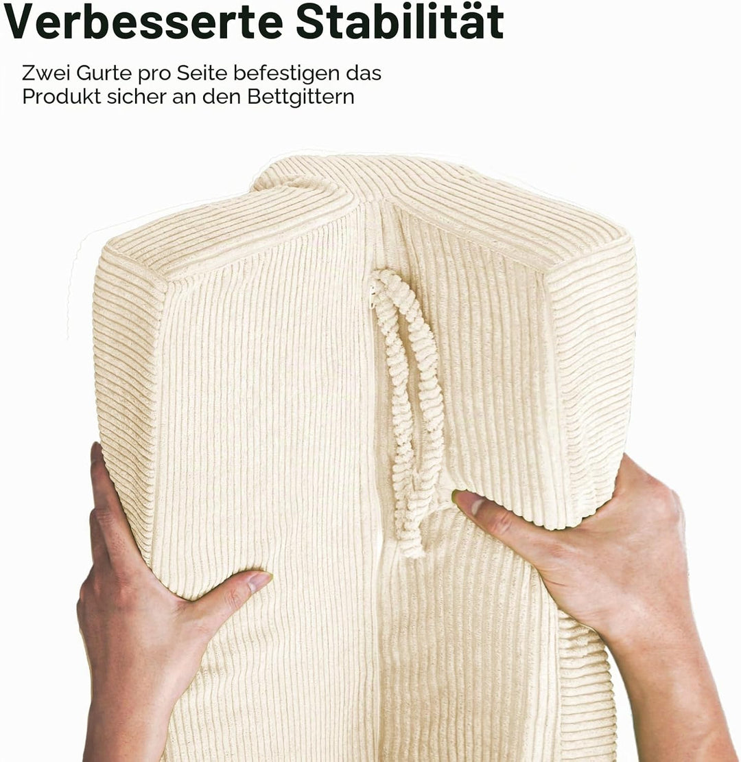 AEOCOO Bettkantenschutz für Kinderbetten 70 cm – weiche Memory-Schaum Bettumrandung, Rausfallschutz