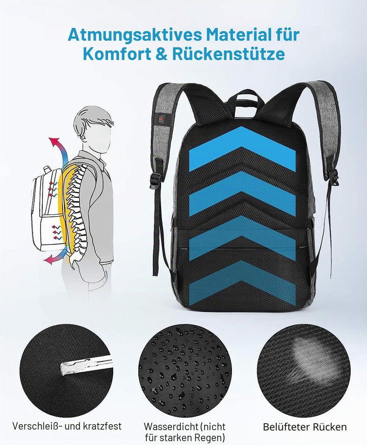 HOMIEE Laptop Rucksack Herren Arbeit Rucksack Travel Backpack Reiserucksack Tagesrucksack für Busine