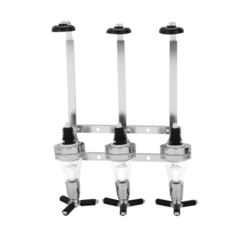 Schnapsspender Wandmontiert – 30 ml Bar Butler Flaschenhalter aus Aluminiumlegierung, Spirituosen-Di