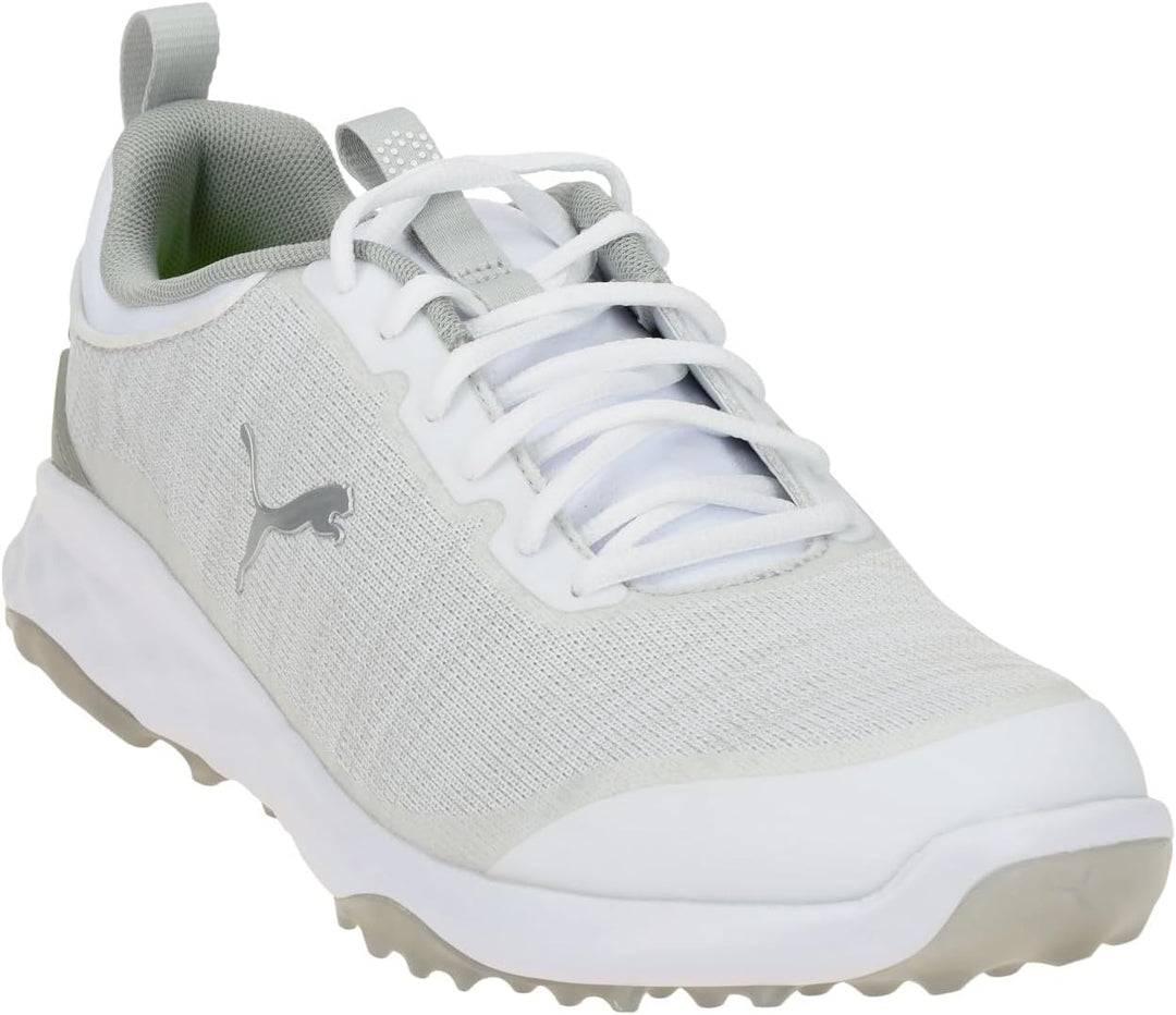 PUMA Herren Fusion Pro Golfschuh 41 EU Puma Weiss Puma Silber Flach Hellgrau, 41 EU Puma Weiß P