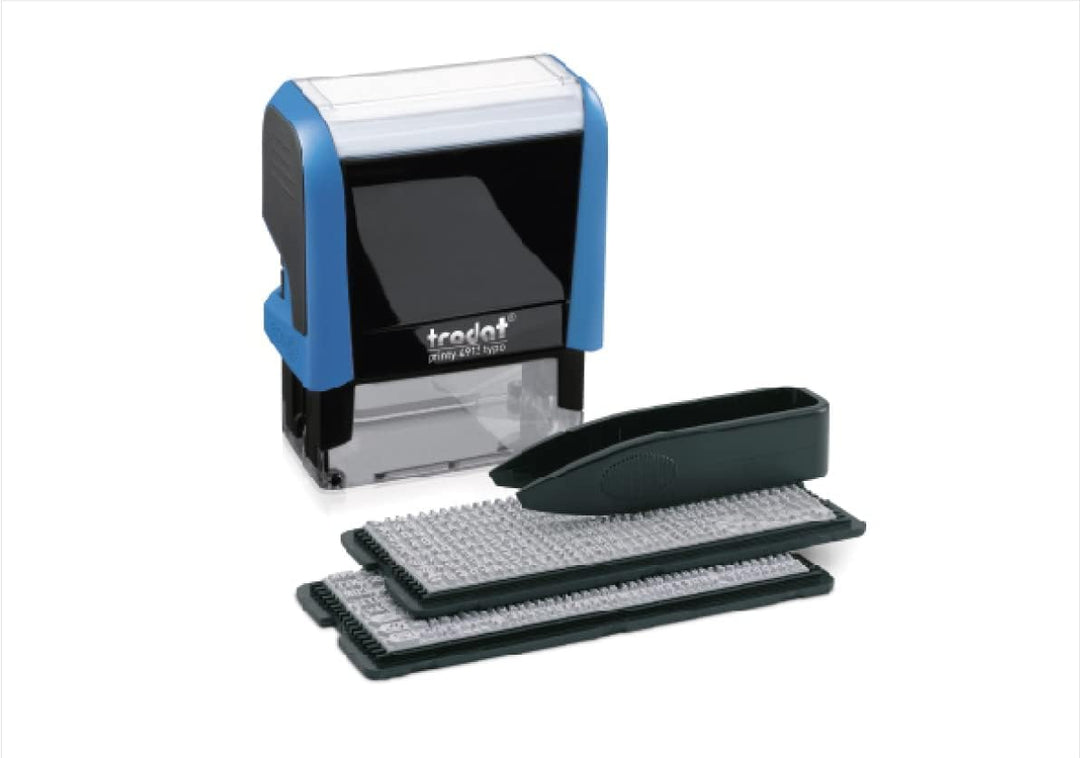 trodat® Stempel-Set Printy 4912 Typo - max. 4 Zeilen, 47 x 18 mm, zum Selbersetzen