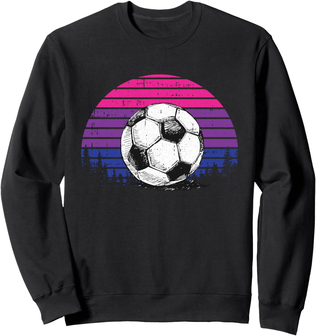 Soccer Ball LGBT-Q Bisexual Pride Sport Fan Player Ally Sweatshirt
