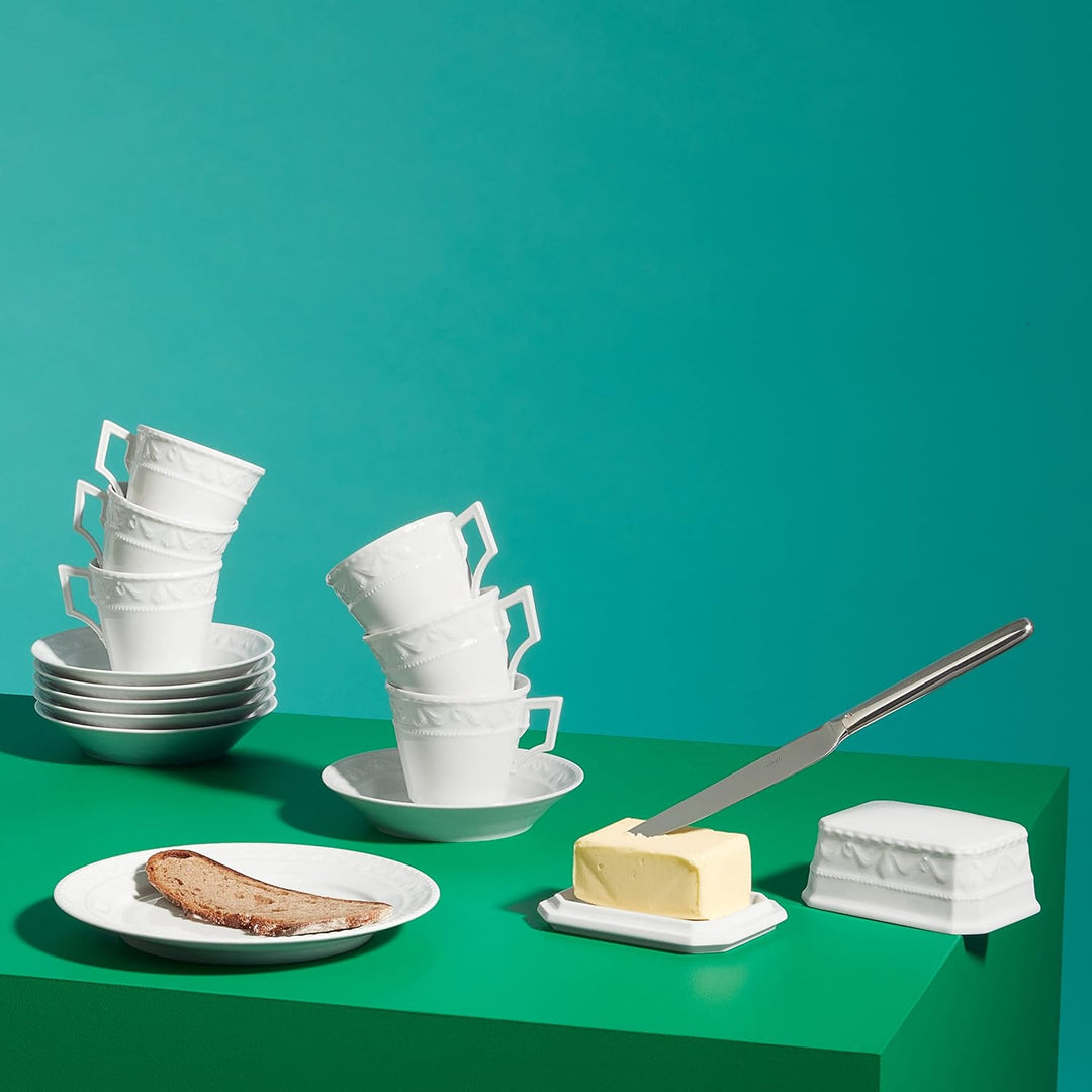 KPM Berlin KURLAND Dessertteller 19,5 cm, Porzellan, Kuchenteller, kleiner Teller, Frühstücksteller