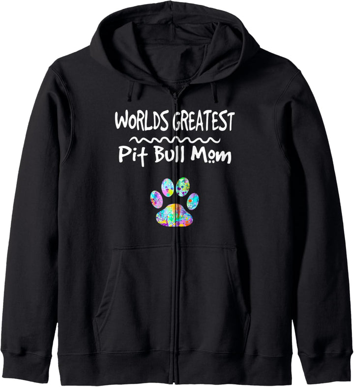 Weltgrösste Pitbull-Mutter-Geschenk-Idee ihre Liebes-Hunde Kapuzenjacke