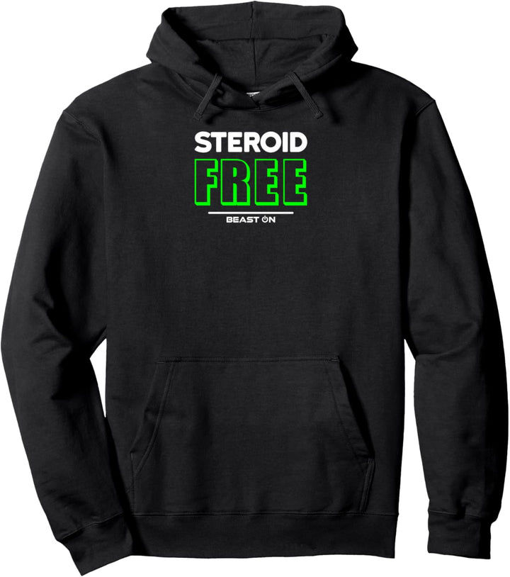 Steroid Free grün Workout Fitness Motivation Gym Sprüche Pullover Hoodie