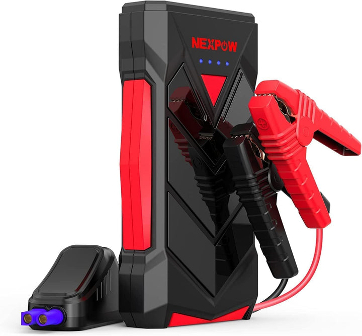 NEXPOW Starthilfe Powerbank, Auto starthilfe für bis zu 7L Gas oder 5,5L Diesel, 12V Starter powerba