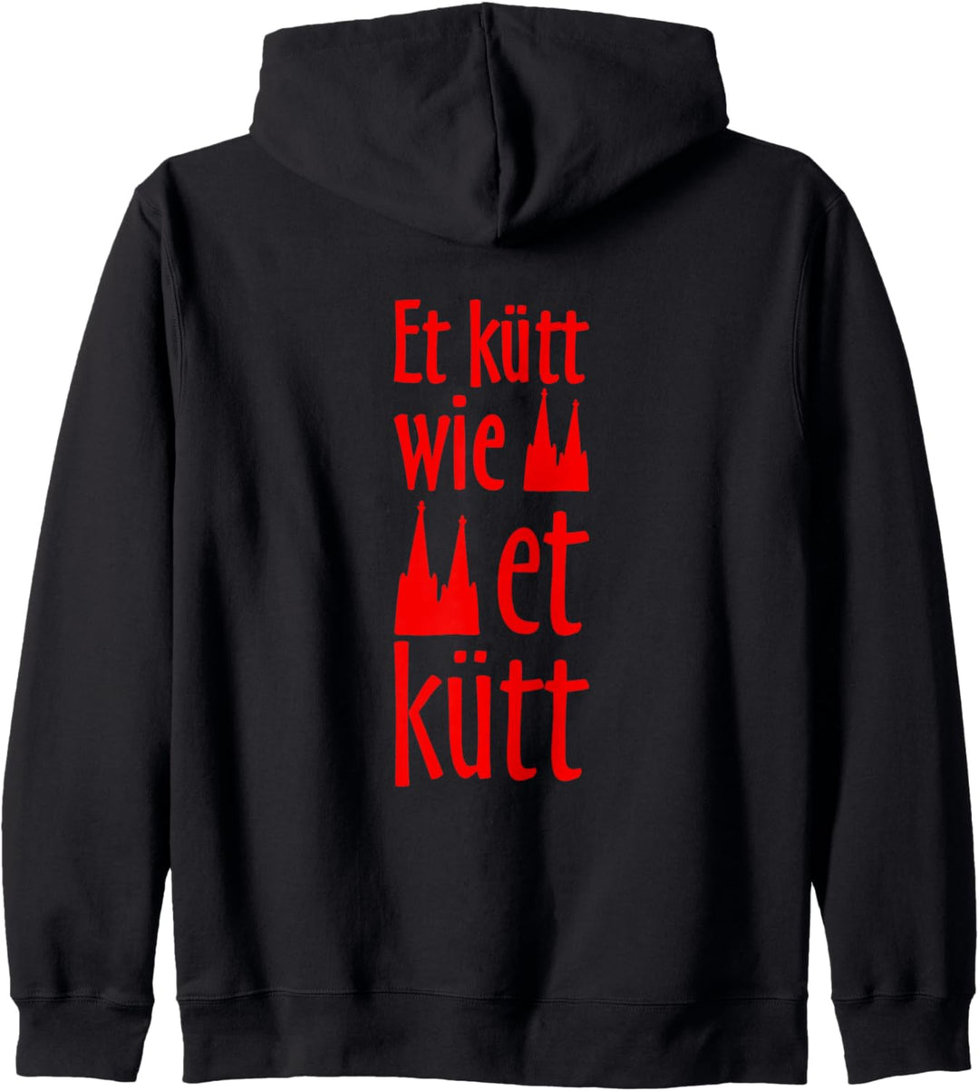 Et kütt wie et kütt (Rot) Kölsch Köln Kapuzenjacke