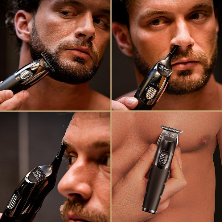 WAHL Manscaper Toolbox, Multigroomer, Bartschneider, Haarschneider, Lithium-Power, USB-Ladung, Schut