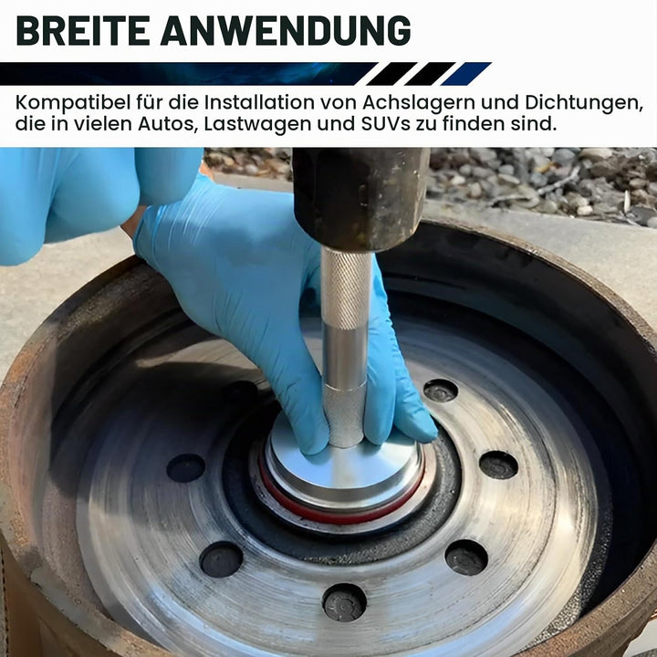 ATPEAM 10tlg Lager Buchsen Druckstücksatz, Aluminium Simmerring Austreiber Eintreiber Treibsatz Werk