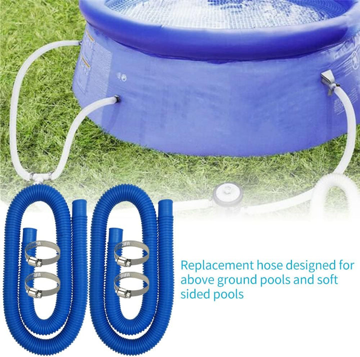 Poolschlauch 32mm Durchmesser 2 Stück für Oberirdische Pools Zubehör Poolpumpe Ersatzschlauch 150 x