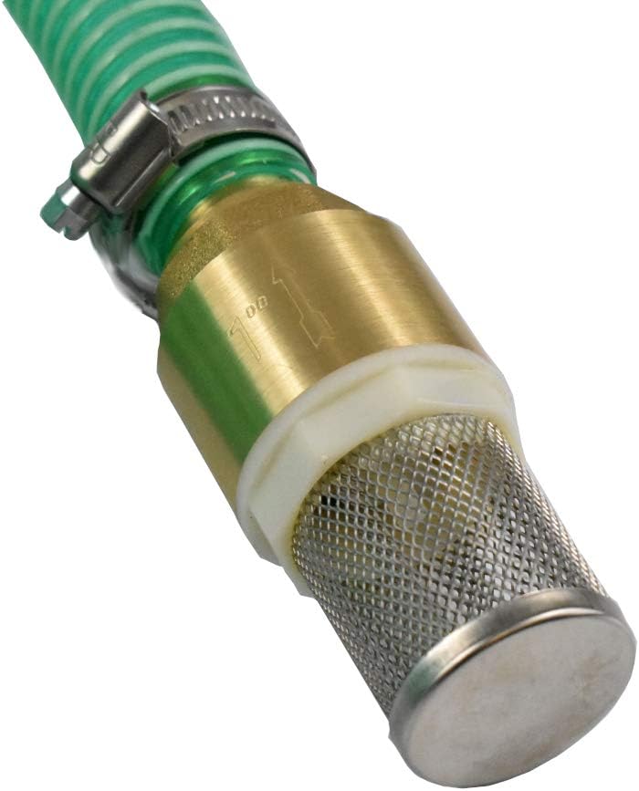 1 Zoll Saugschlauch Druckschlauch 25mm Innendurchmesser mit Saugkorb, Rückschlagventil + Schnellkupp
