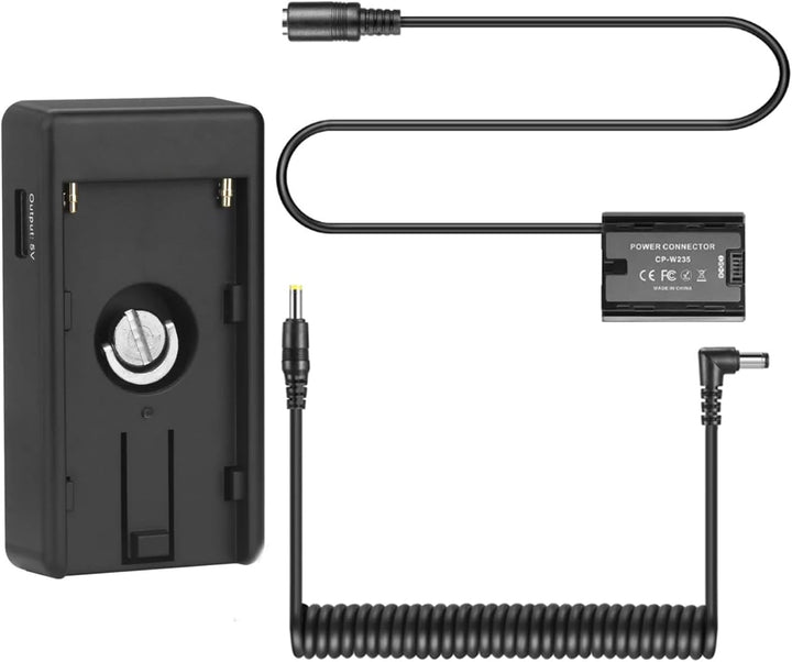 NP-F Batterie Adapter Platte mit Dummy-Akku-Kit NP-W235 für Fuji X-T4 XT4 X-H2S GFX 50SII