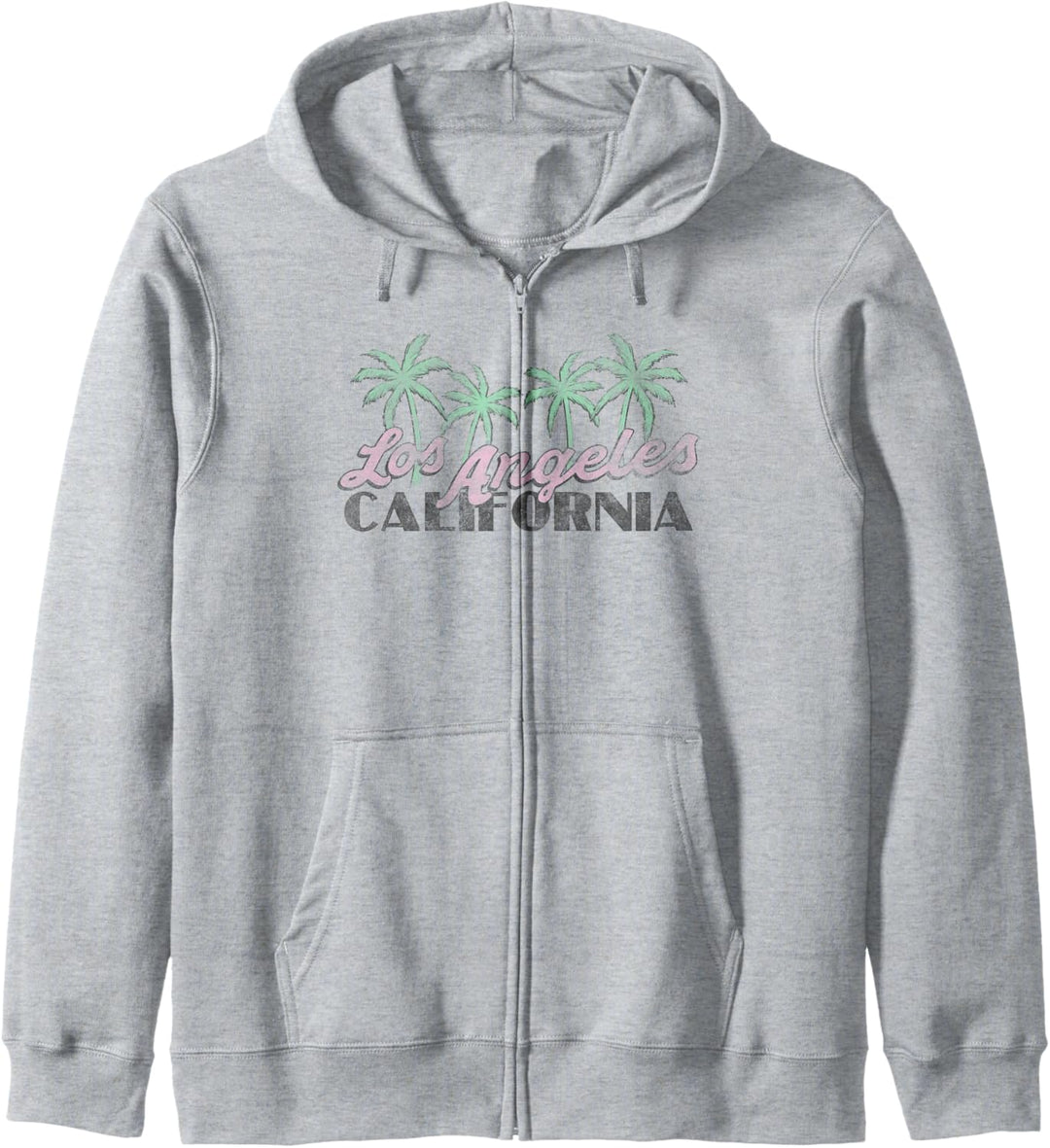 Los Angeles California Text With Palm Trees Kapuzenjacke