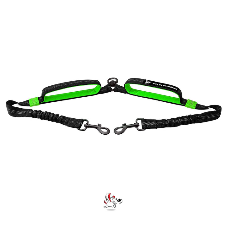 Pet Dreamland Dog Coupler 360 Leash Splitter for Small, Medium Dogs, No Tangle, Shock Absorbing Refl