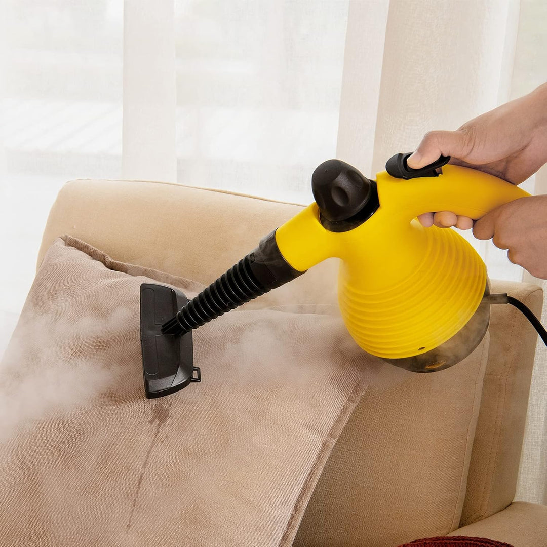 FANTASK 1050W Dampfreiniger Handgerät mit 9 Zubehörteilen, Dampfdruck: 3 bar, Temperatur: bis zu 140