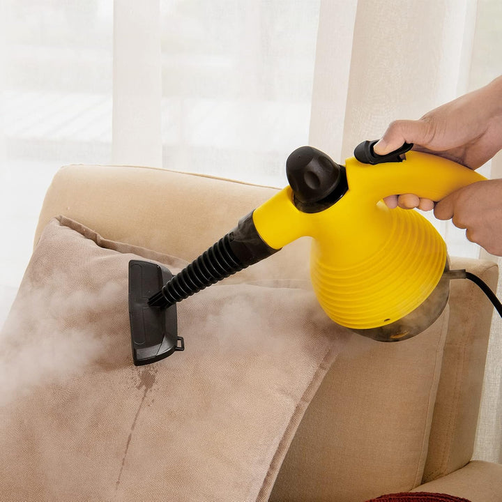 FANTASK 1050W Dampfreiniger Handgerät mit 9 Zubehörteilen, Dampfdruck: 3 bar, Temperatur: bis zu 140