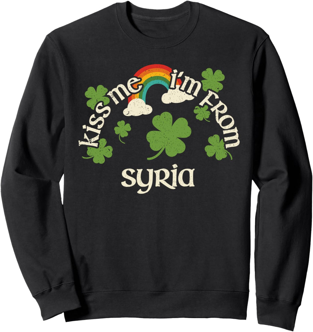 Kiss Me Shamrock – Lustiger St. Patrick's Day Syria Sweatshirt