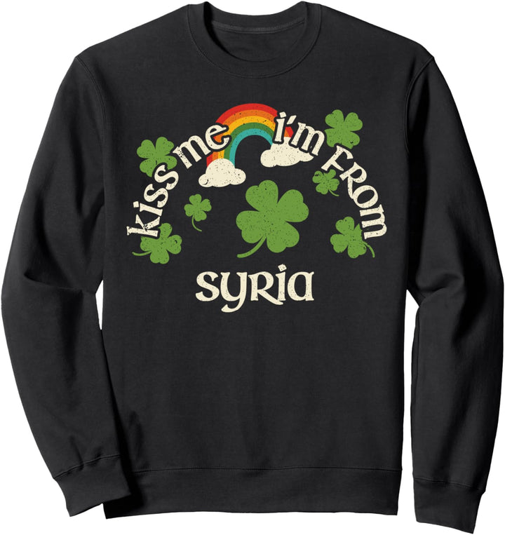 Kiss Me Shamrock – Lustiger St. Patrick's Day Syria Sweatshirt