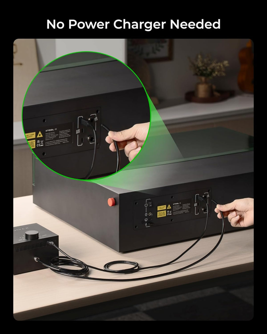 xTool S1 Air Assist 30L/min Luftstrom Luftunterstützungsset für Lasergravierer zum Entfernen von Rau
