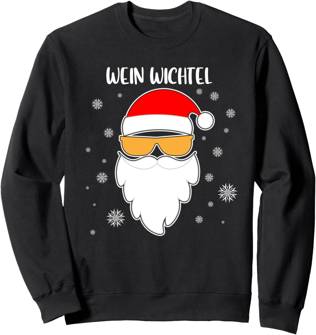 Wein Wichtel Weihnachtsmann Geschenke Christmas Weihnachten Sweatshirt