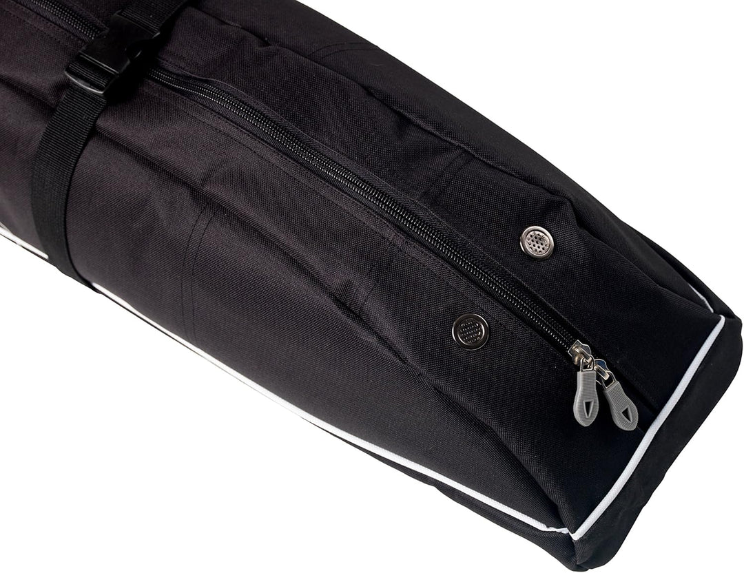 Athletico Diamond Trail Gepolsterte Skitasche - Einzel Ski-Reisetasche zum Transport von Skiern Schw