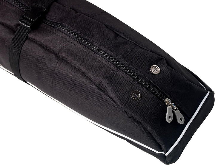 Athletico Diamond Trail Gepolsterte Skitasche - Einzel Ski-Reisetasche zum Transport von Skiern Schw