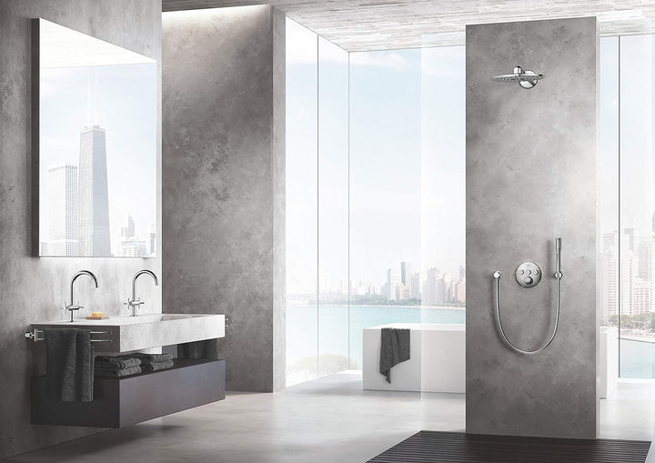 Grohe Badaccessoires, Metall, Chrom, 57.5 x 95.0 x 55.0 cm, 1 Einheiten Chrom Handtuchhalter, Chrom