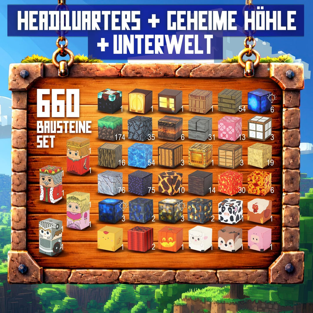 660 Magnetische Bausteine I Magisches Magnetspielzeug Kinder ab 3 Jahre, Pixel Blocks & Magnetic Toy