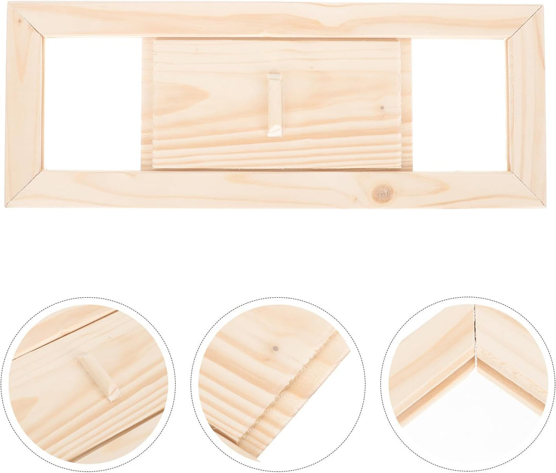 BESTonZON Sauna Lüftungsgitter Rechteckiger Saunaraum Luftauslass Saunazubehör für Zuhause Einfache