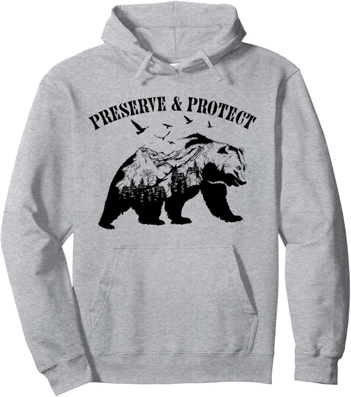 Nationalpark Natur Waldbär Wildtiere bewahren & schützen Pullover Hoodie