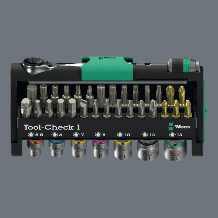 Wera 05049050001 Tool-Check 1, 38-teilig, Tool-Check 1