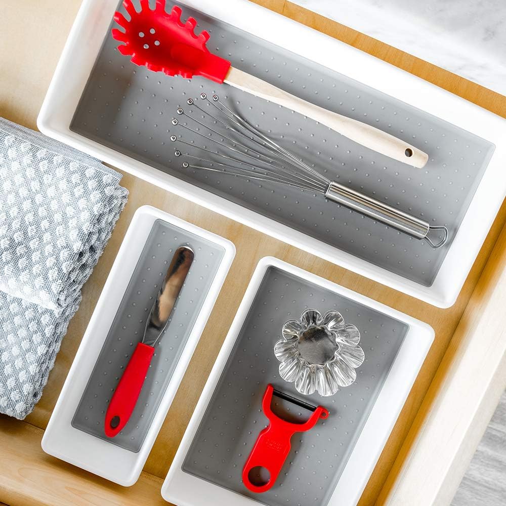 madesmart Tablett, 3er-Set, weiss, Premiumweiss, Premiumweiss
