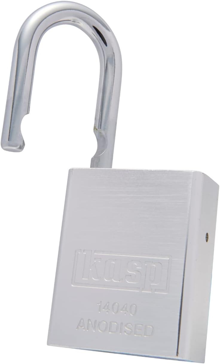 Kasp Vorhangschloss Aluminium, Silber K14040SILD, Silber