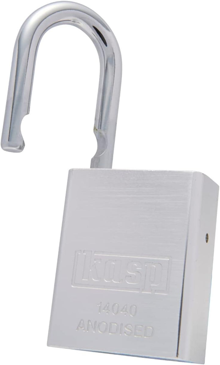 Kasp Vorhangschloss Aluminium, Silber K14040SILD, Silber