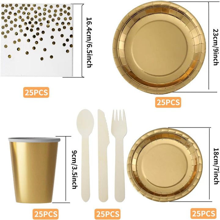 Punktbesteck 176 (gold), Gold