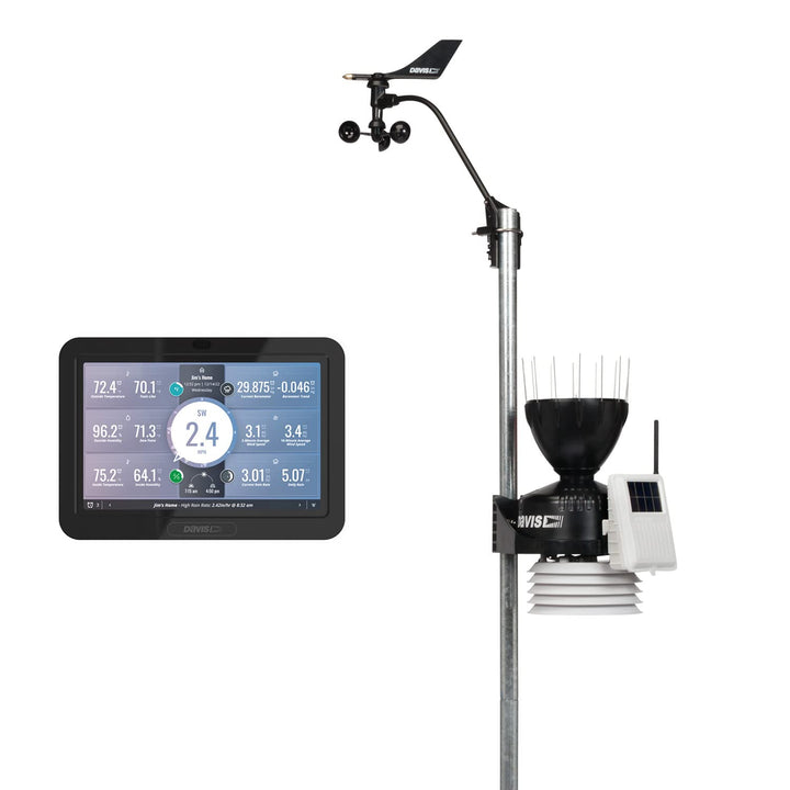 Davis Vantage Pro2 Wetterstation mit WeatherLink-Konsole und Standard-Strahlungsschutz