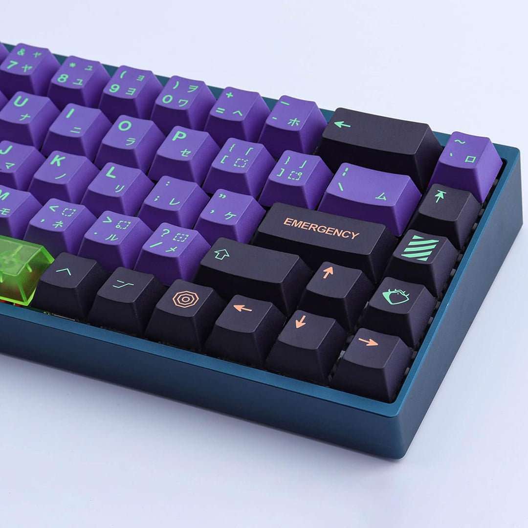 PBT Keycaps 135 Keys Japanese Mecha Keycap Set Cherry Profile Dye Sublimation Keycaps with 7U Clear