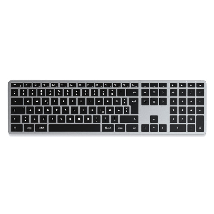 SATECHI Slim X3 Kabellose Bluetooth Tastatur mit Hintergrundbeleuchtung und Ziffernblock – Kompatibe