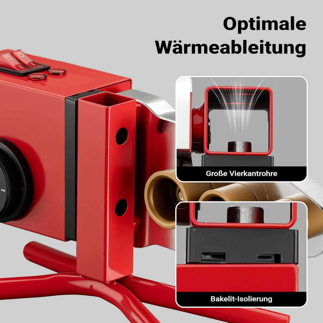 Wiltec PE-Rohr Schweissgerät Muffenschweissgerät, Bleistift, Muffenschweissen Kunststoffschweissen K
