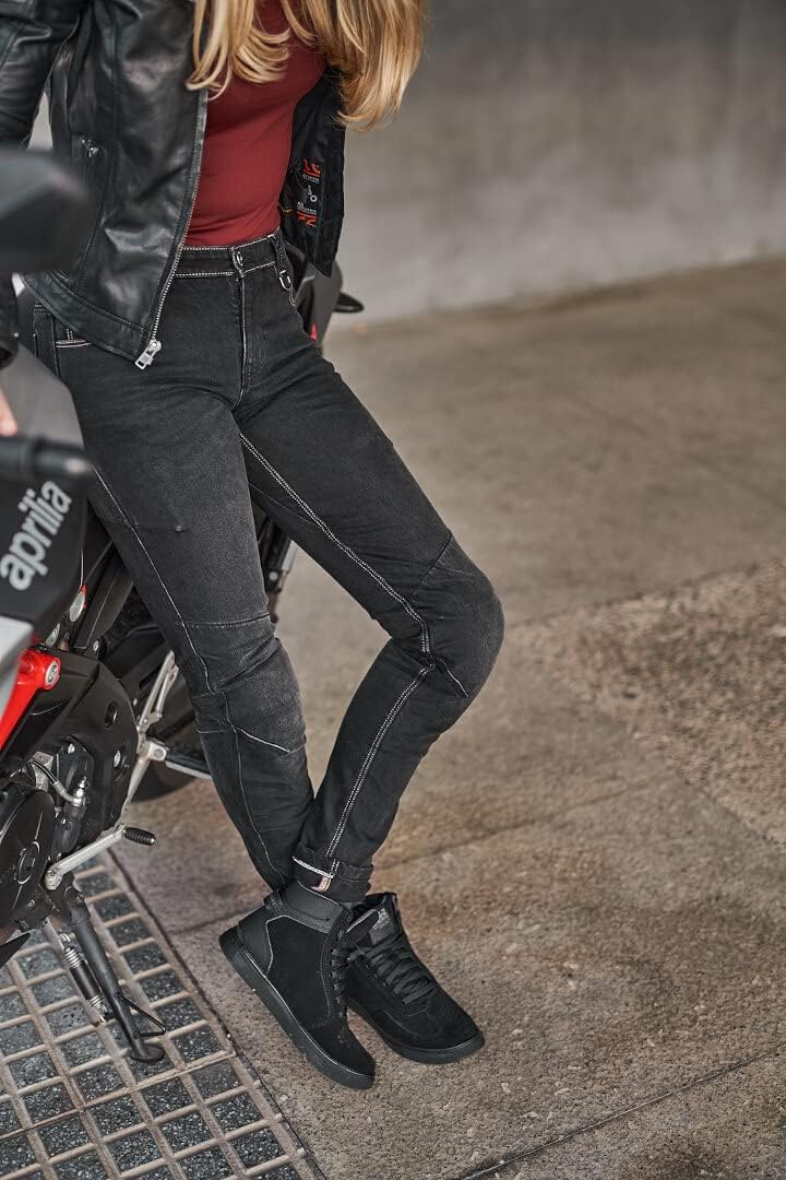 SHIMA DEVON Motorradjeans - Belüftete Elastische Slim Fit Biker Motorradhose mit FiberQL-Verstärkung