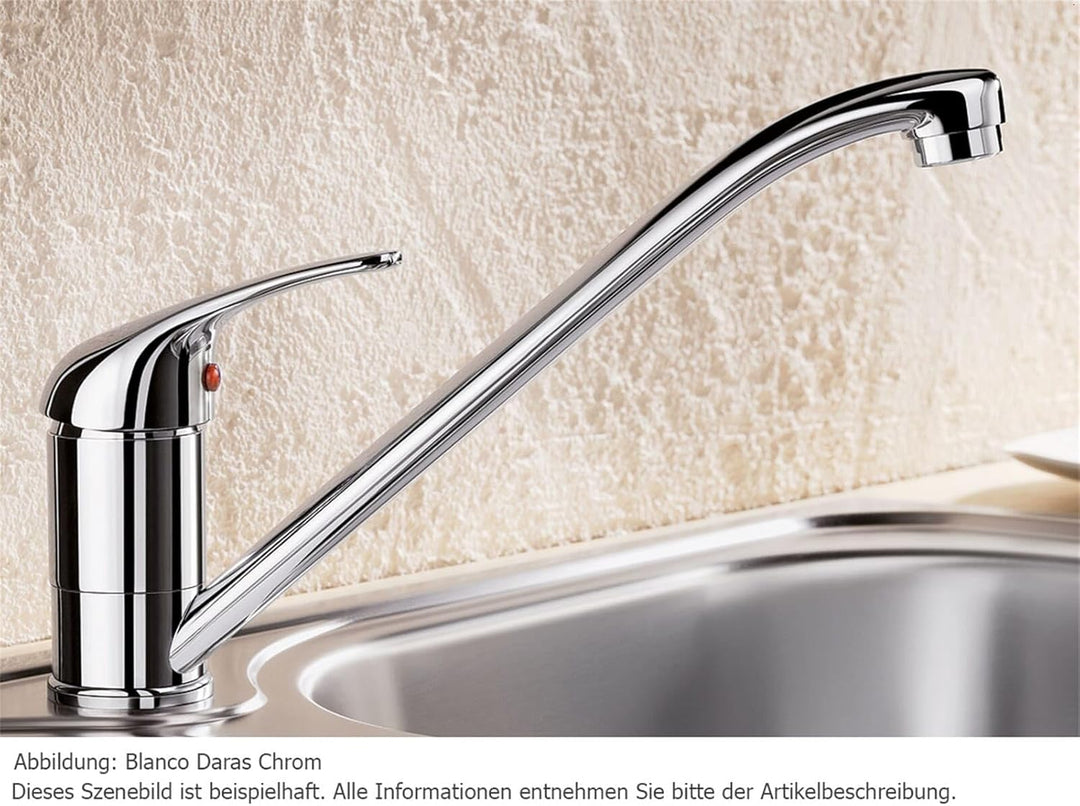 BLANCO DARAS chrom | Niederdruck | Rückflussverhinderer | Keramik Kartusche | Gesicherte Wasserquali