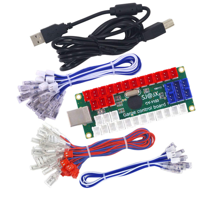 Arcade DIY Kit LED USB Encoder Board Zero Delay Arcade Controller Joystick Button Fight Stick Raspbe