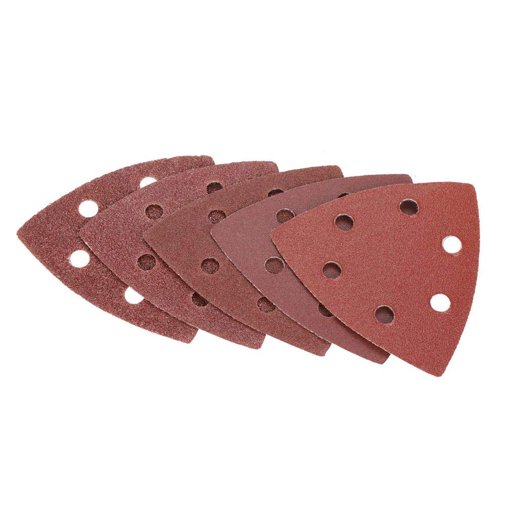 Sandpapiere, 100pcs 80mm dreieckiges Schleifpapier +1 Sand Pad für Bosch Fein oszillierende Multi-To