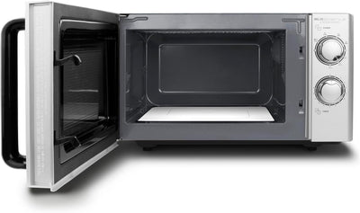 CASO | MG20 Ecostyle Ceramic 2-in-1 Mikrowelle mit Grill | Keramikboden, Grill-Rost, 20 L, 700 W, 10